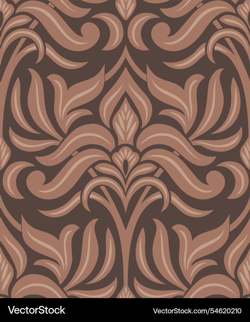 Damask seamless pattern background Damask seamless pattern background vector image