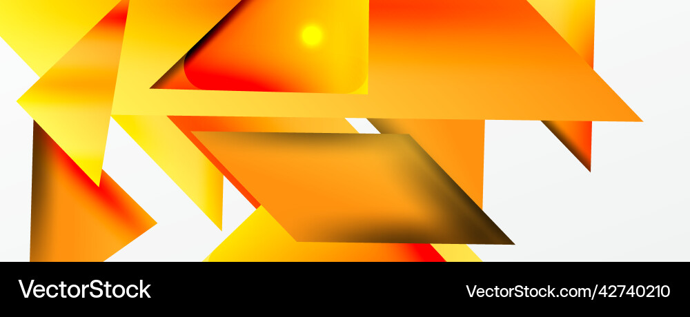 Dynamic 3d geometric abstract background Dynamic 3d geometric abstract background Vector Image