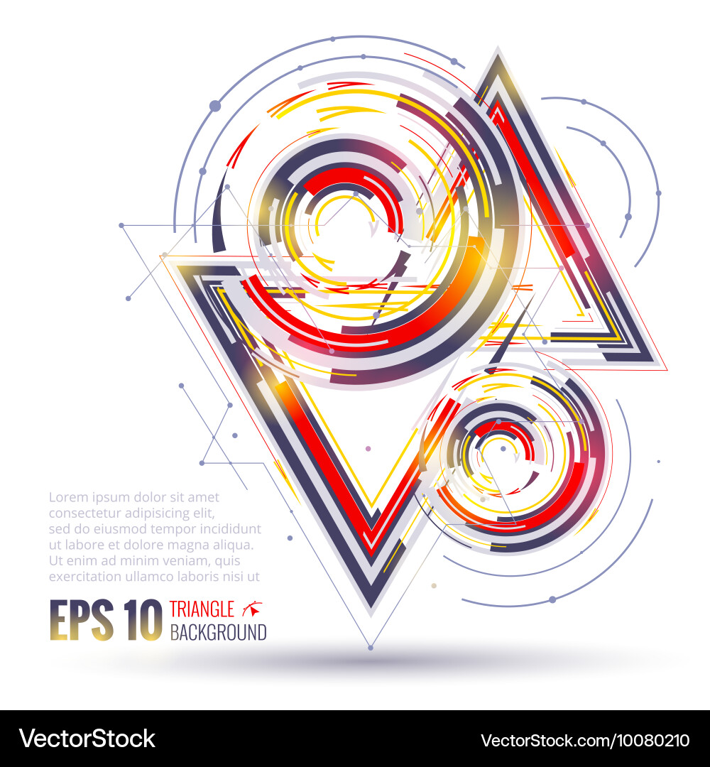 Dynamic Polygonal Technology Background vector image