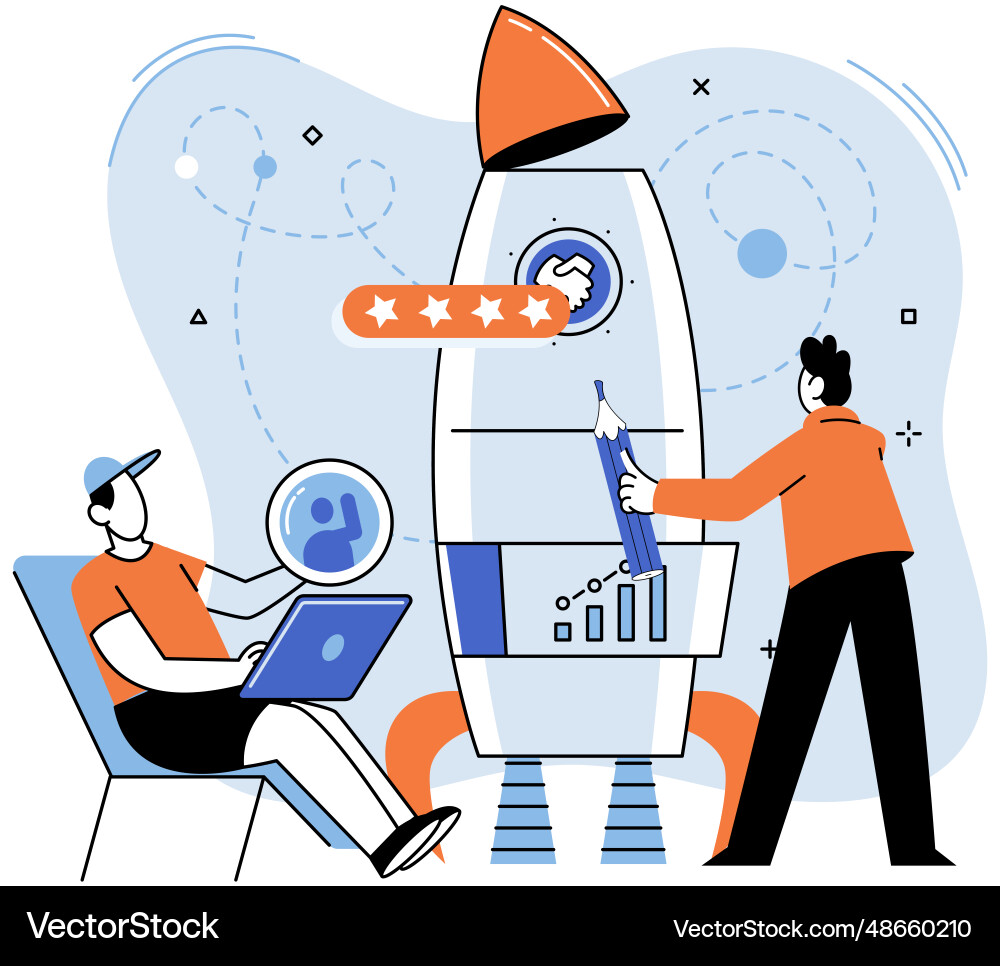 Finding new ideas complex problem solving Finding new ideas complex problem solving vector image