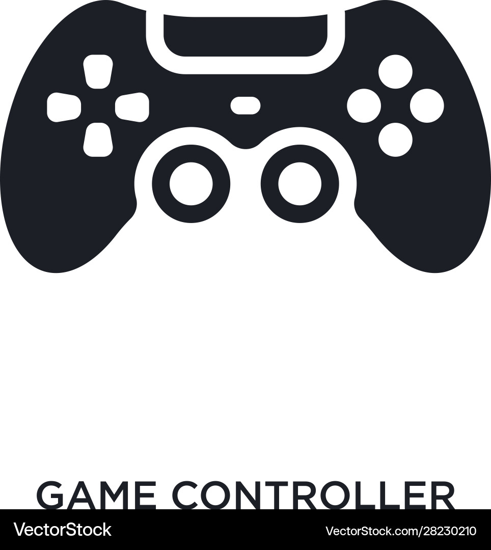Game Controller isoliert Icon einfaches Element von Vektorbild