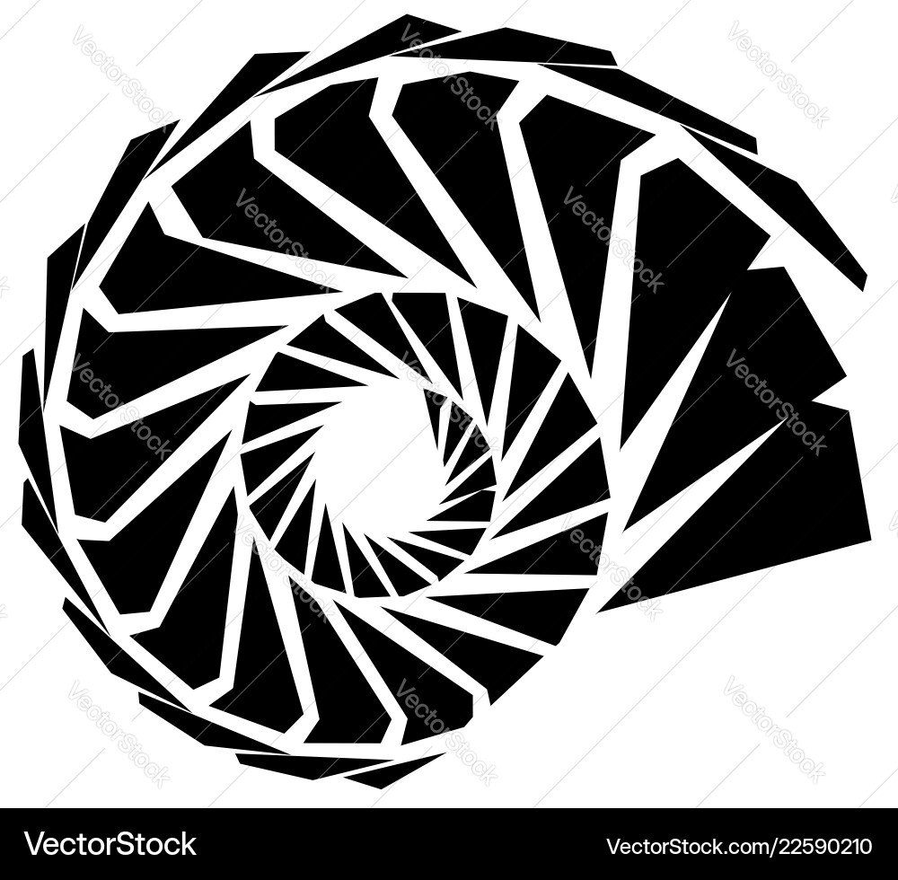 Geometric shape - angular edgy element on white Geometric shape - angular edgy element on white vector image