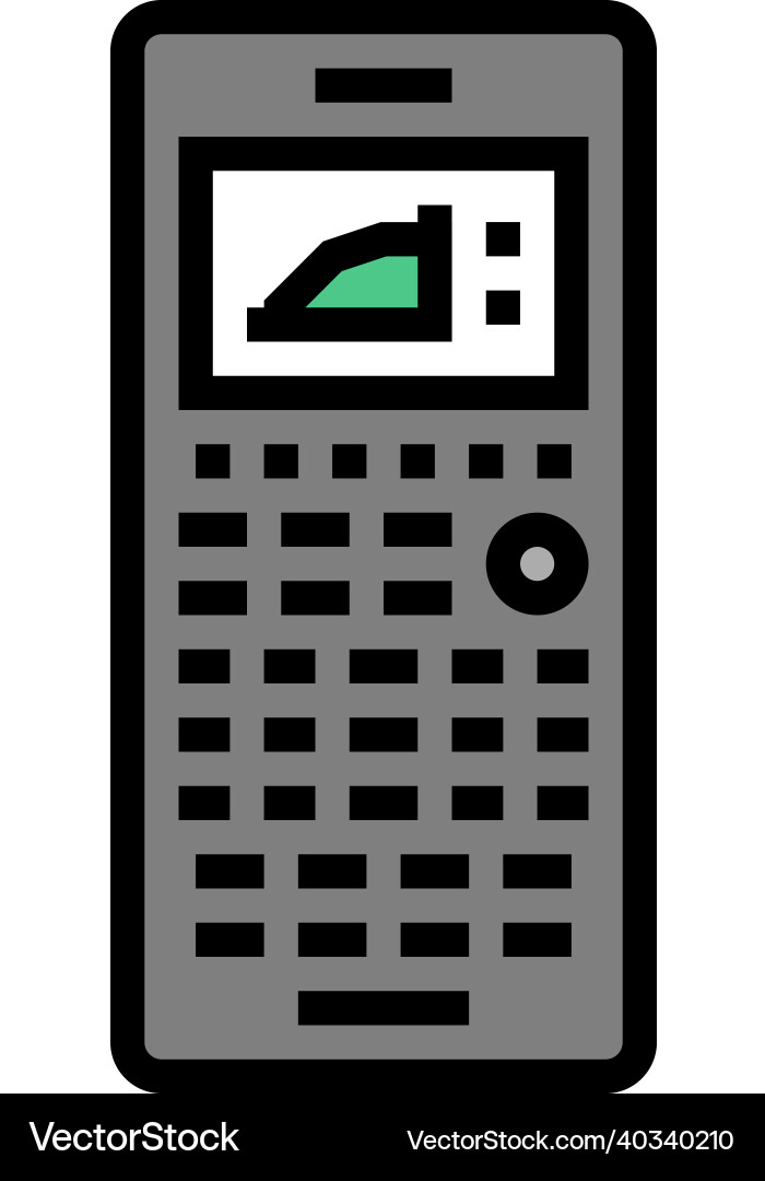 Graphing calculator color icon Graphing calculator color icon Vector Image