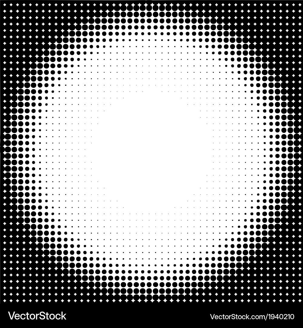 Halftone Circle Pattern vector image