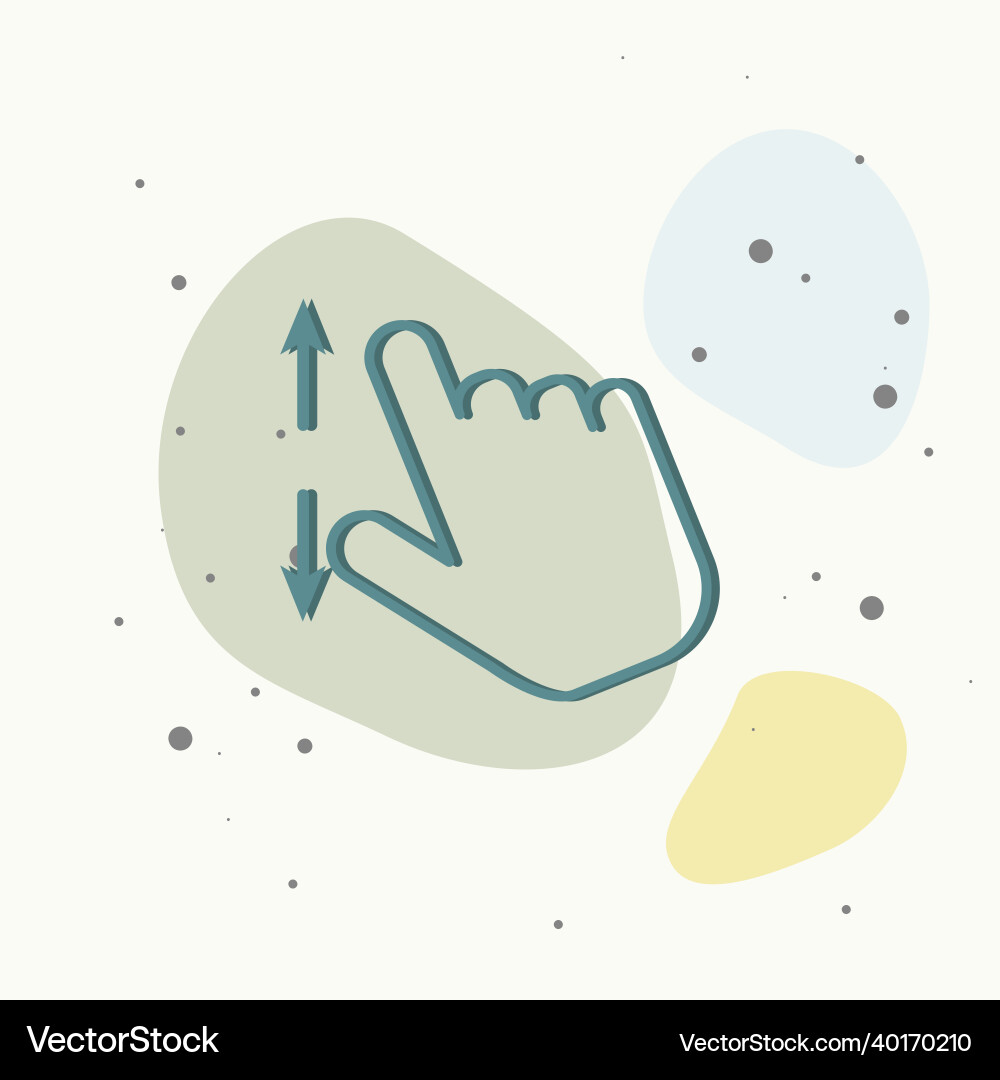 Hand clicks on the button cursor icon Hand clicks on the button cursor icon vector image
