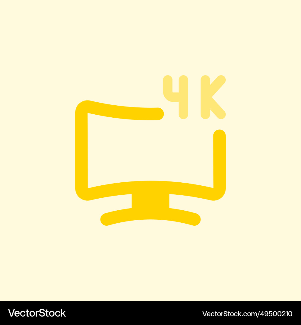 High-resolution display for clear visuals vector image