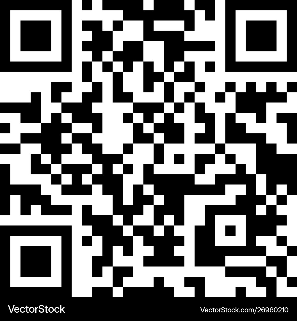 Modern qr code isolated on white background Modern qr code isolated on white background vector image