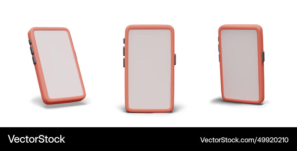 Realistic smartphone with empty screen Vector Image