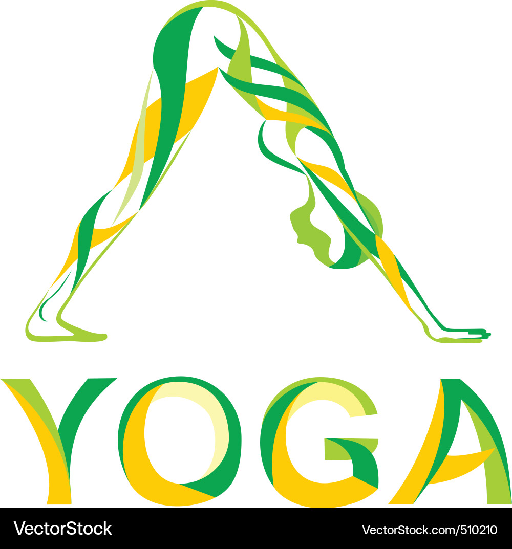 Serene Yoga Poses vector image