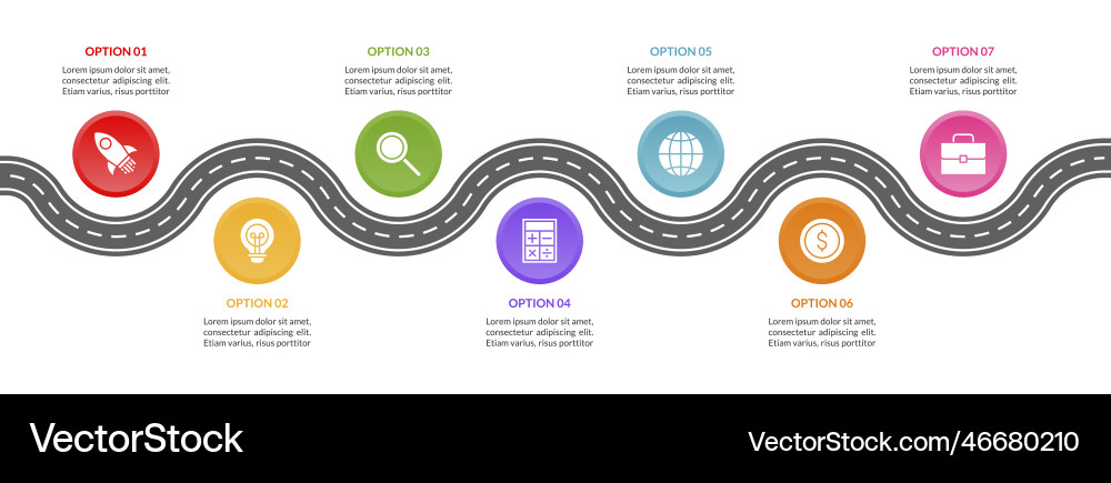Workflow & Process Infographic Template vector image
