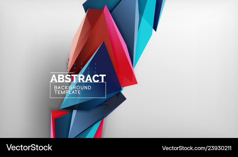 Abstract color triangles geometric background Abstract color triangles geometric background vector image