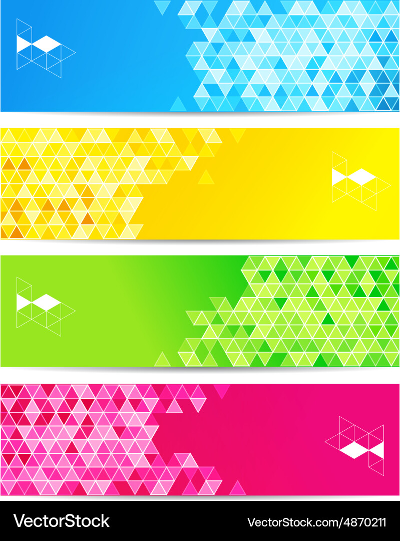 Abstract geometric background with triangle Vector Image