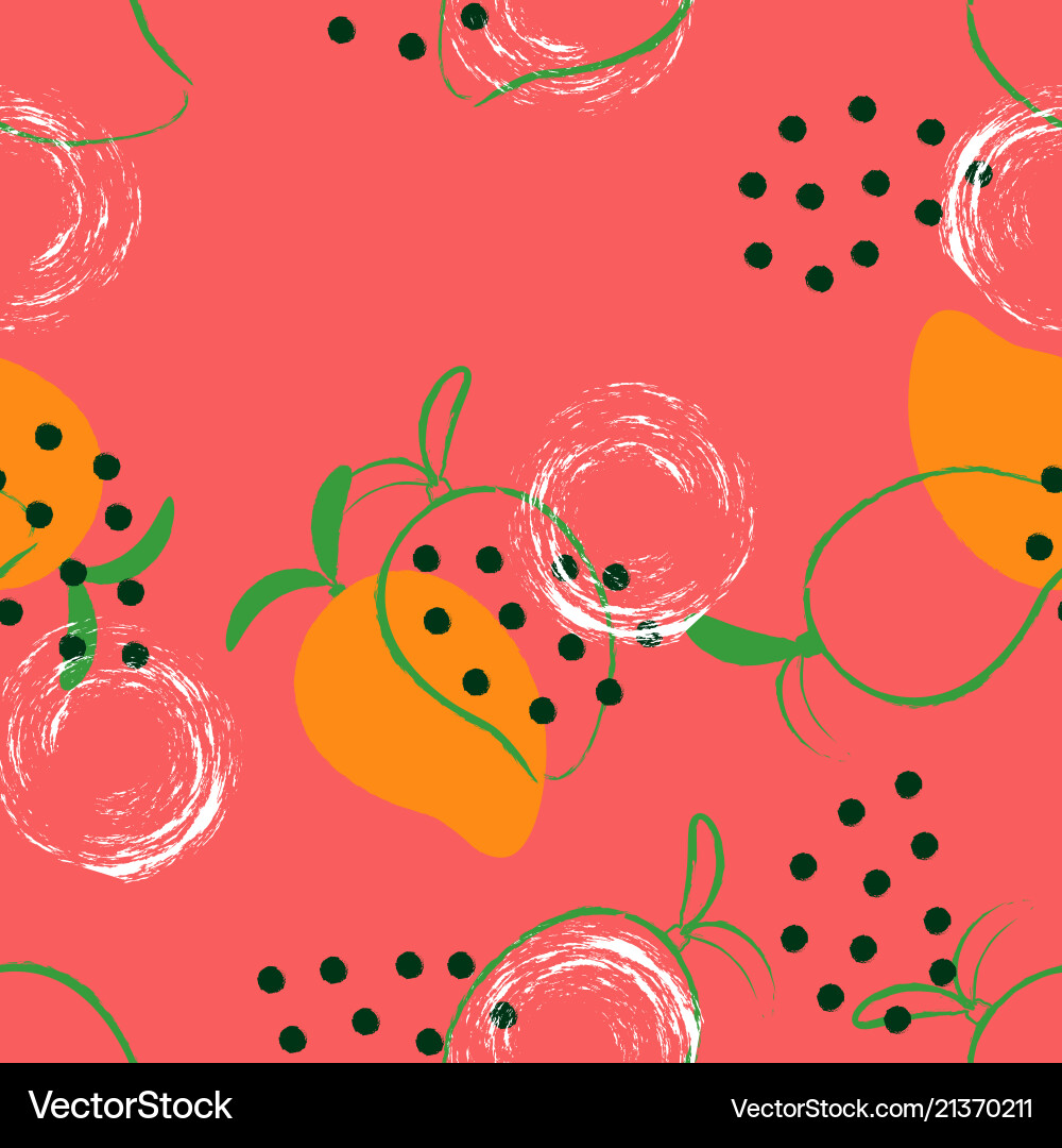 Abstract Mango Pattern vector image