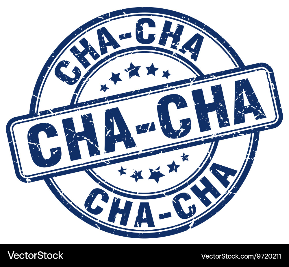 Cha-cha stamp (9720211) – Royalty-Free Vector | VectorStock