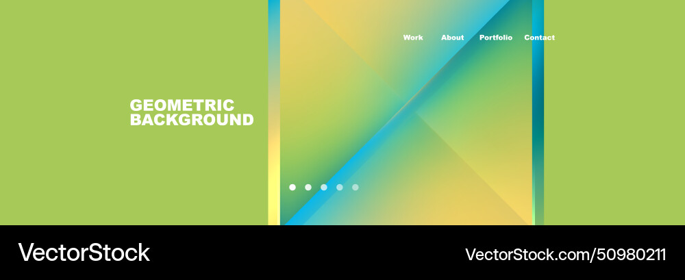 Colorful fluid gradient triangles and squares web Vector Image
