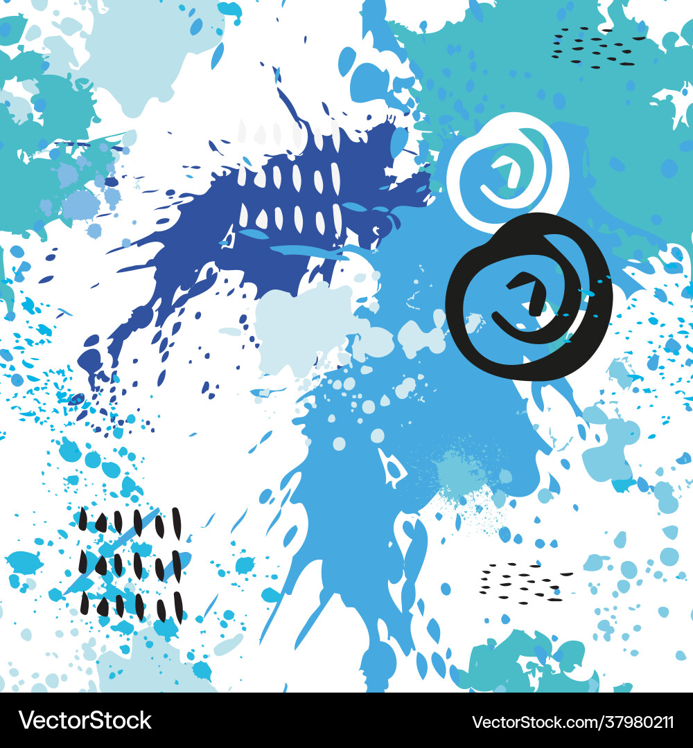 Colorful Paint Splash Pattern vector image