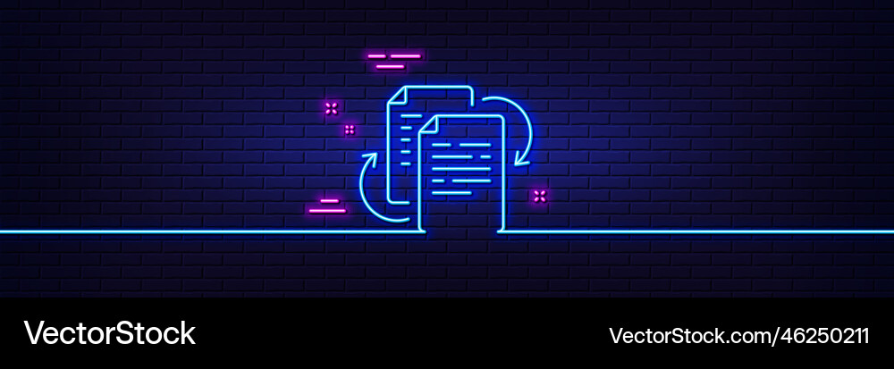 Documents workflow line icon doc file page sign vector image