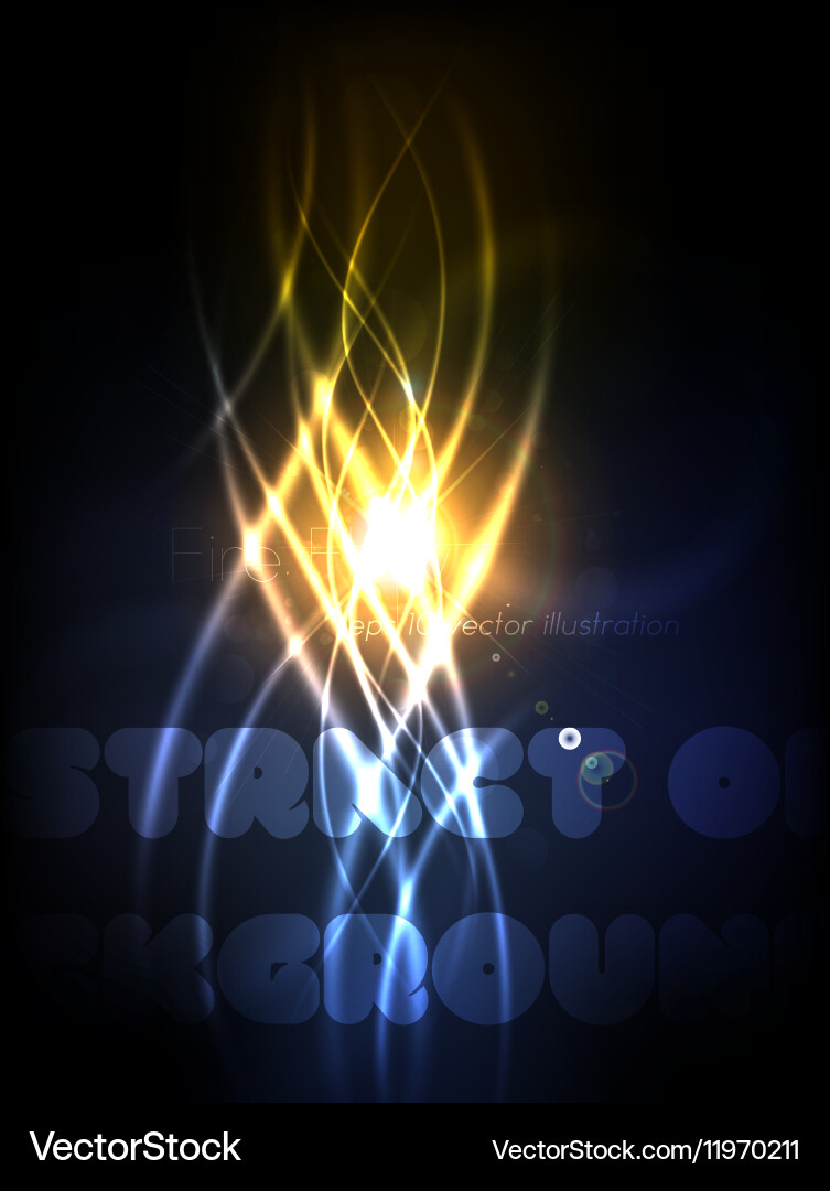 Dynamic Neon Glow Effect Background vector image