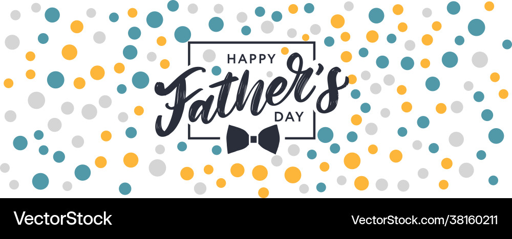 Happy fathers day lettering banner sale brush Happy fathers day lettering banner sale brush vector image