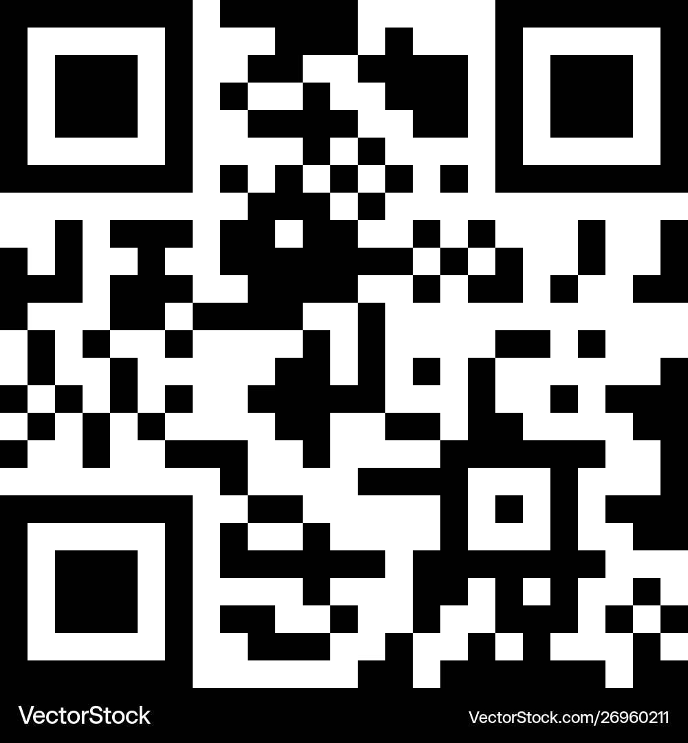 Modern qr code icon isolated on white background Vector Image