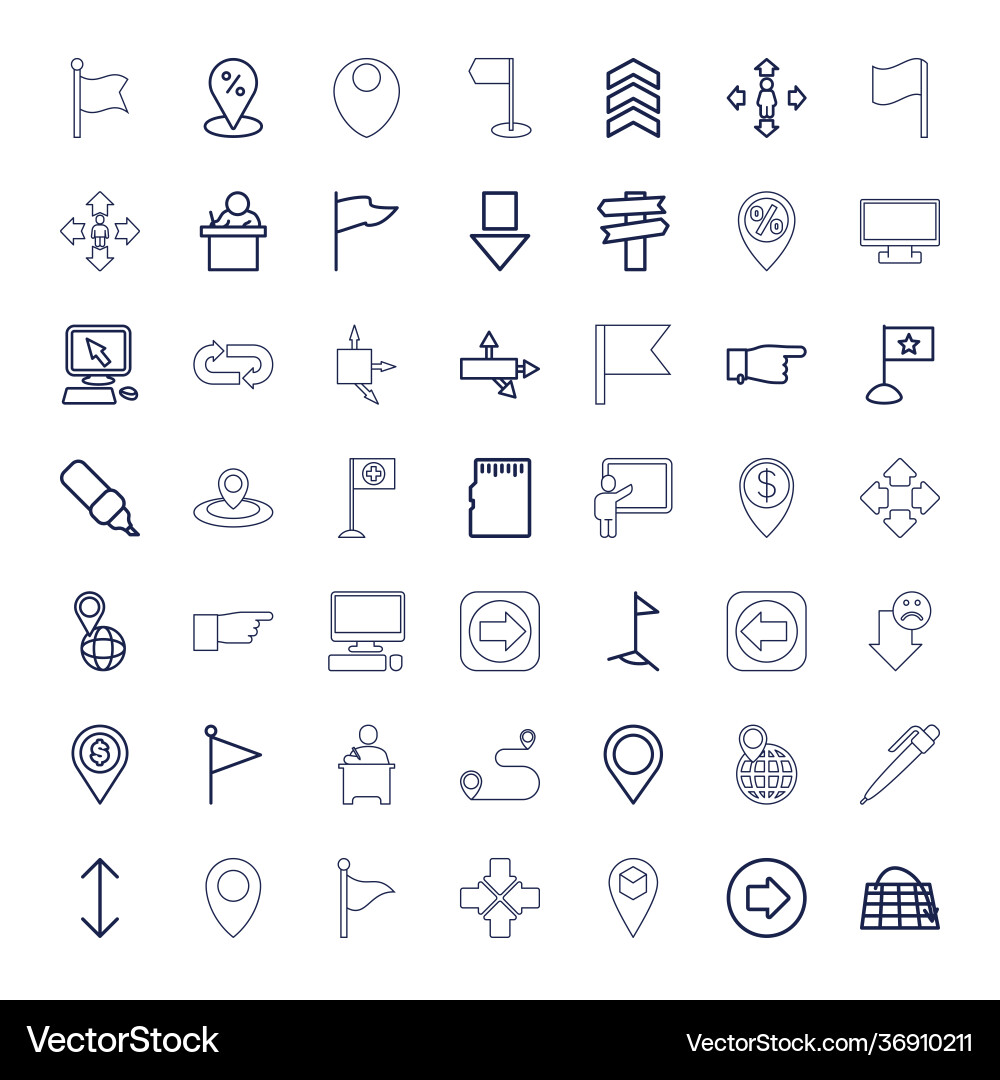 Pointer icons Vector Image