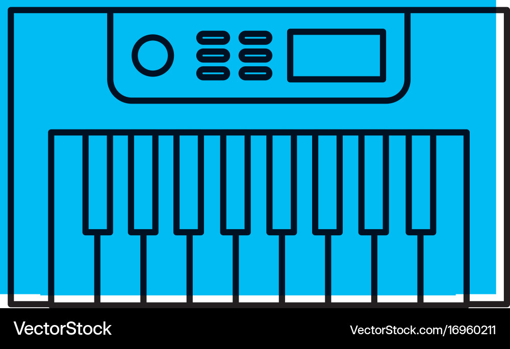 Synth console isolated icon vector image