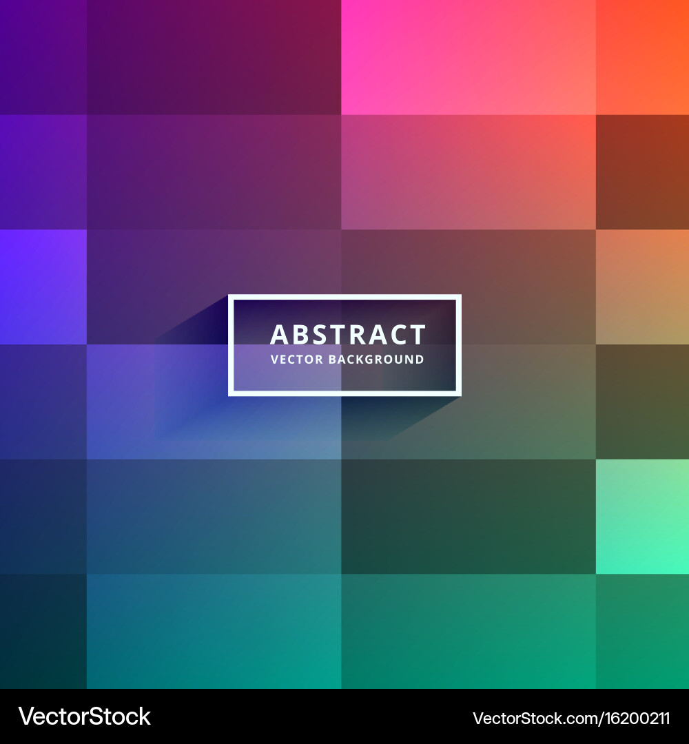 Vibrant Tile Pattern Background Vector Image
