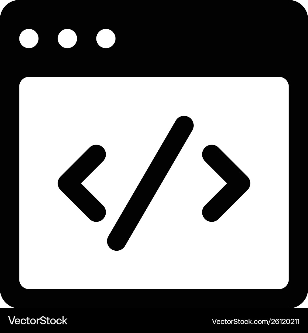Web page programming vector image