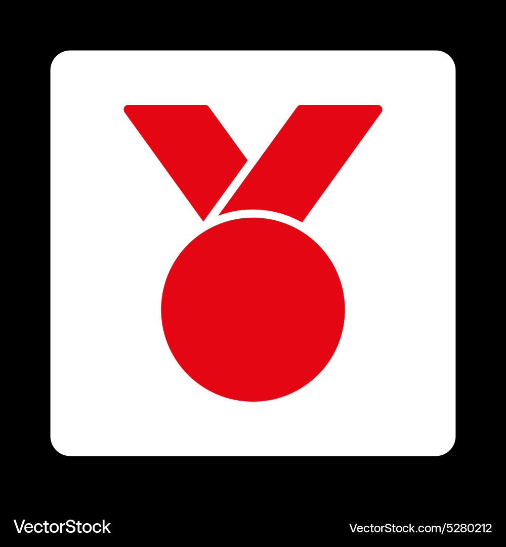 Army medal icon from award buttons overcolor set Vector Image