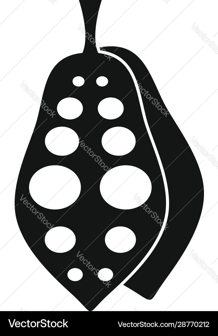 Cutted cocoa icon simple style Cutted cocoa icon simple style vector image