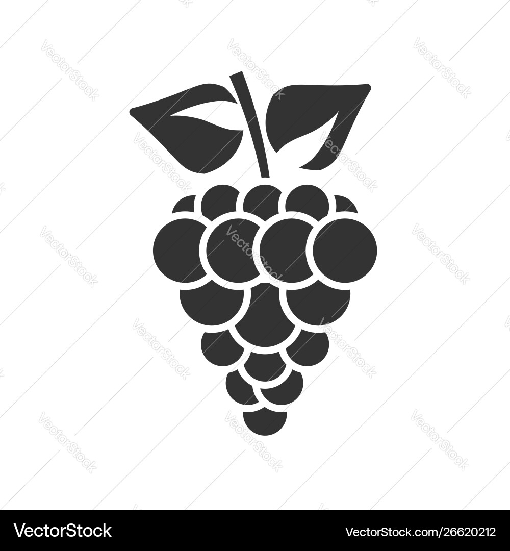 Grape Ikone isoliert auf weißem Hintergrund Grape Ikone isoliert auf weißem Hintergrund Vektorbild