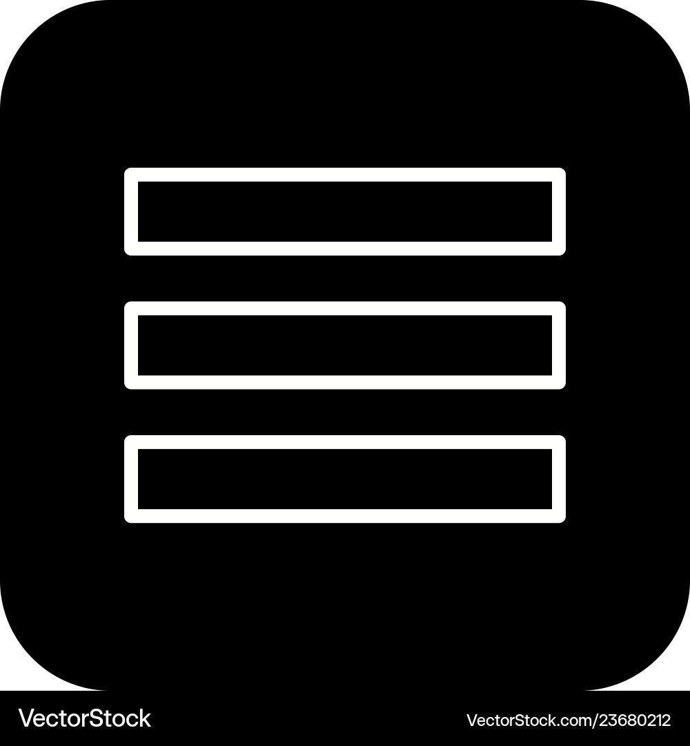 Menu icon Vector Image