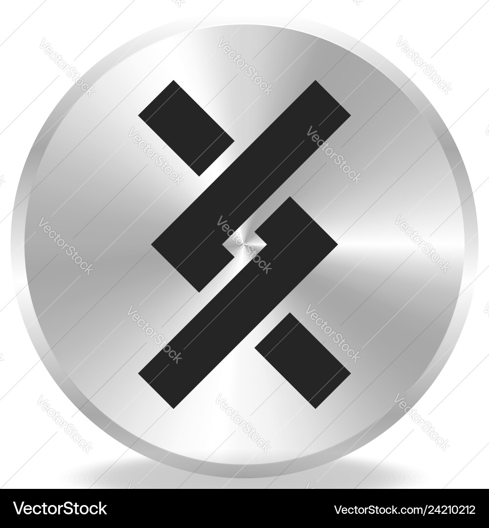 Overlapping intersecting knotted lines icon Overlapping intersecting knotted lines icon vector image