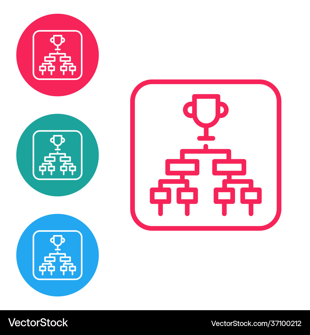 Red line results and standing tables scoreboard Red line results and standing tables scoreboard vector image