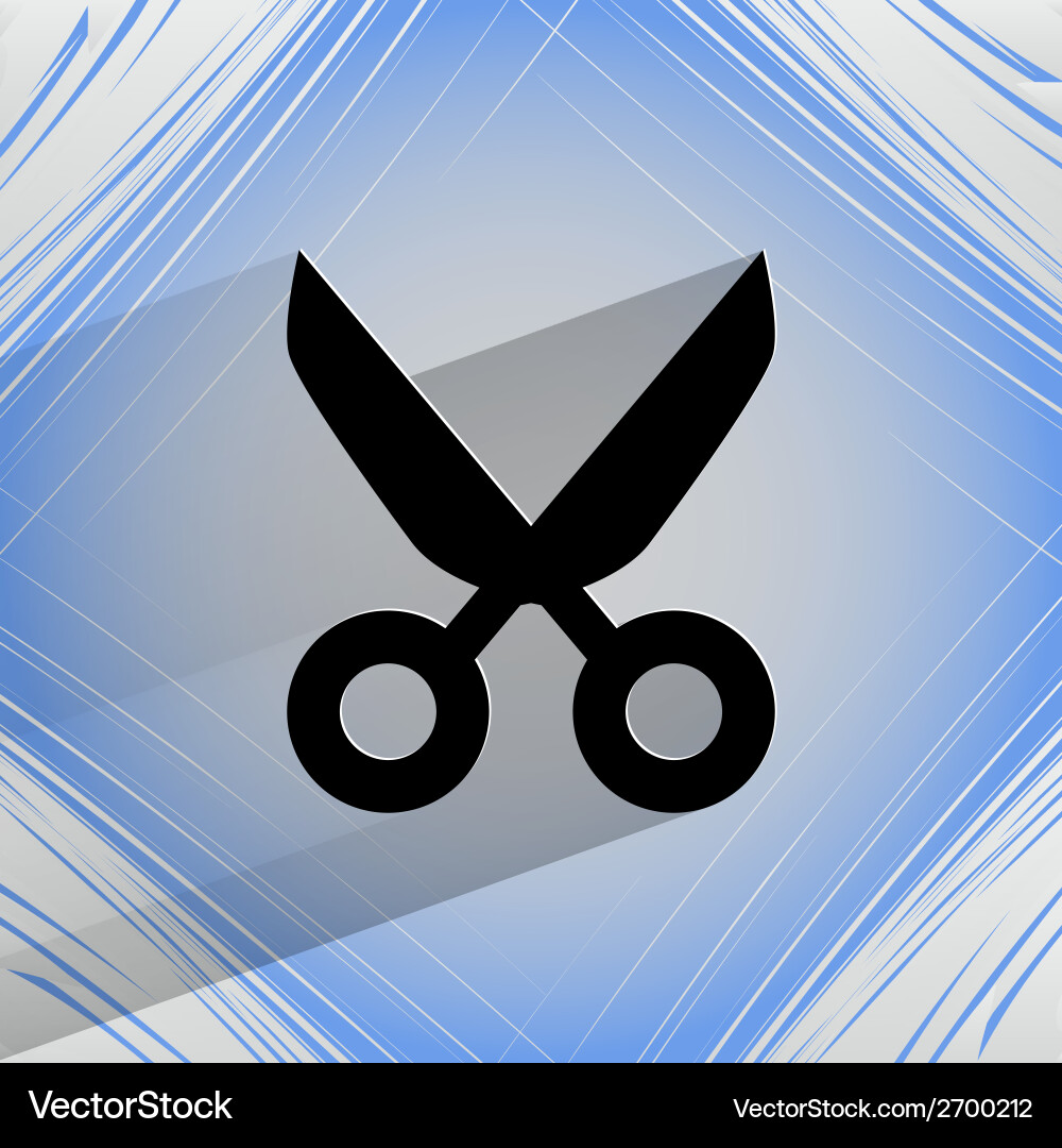 Scissors flat modern web design vector image