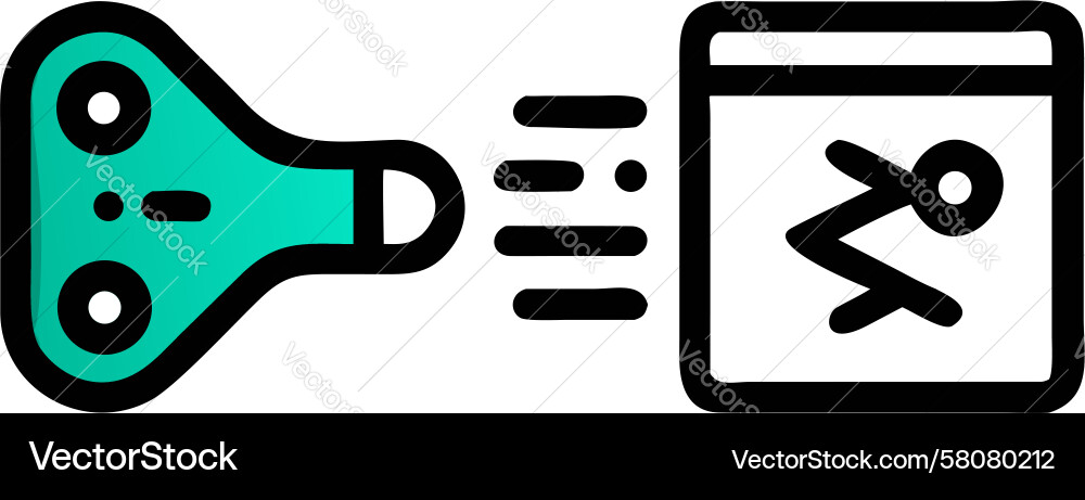 Secure Data Access Icon Vector Image