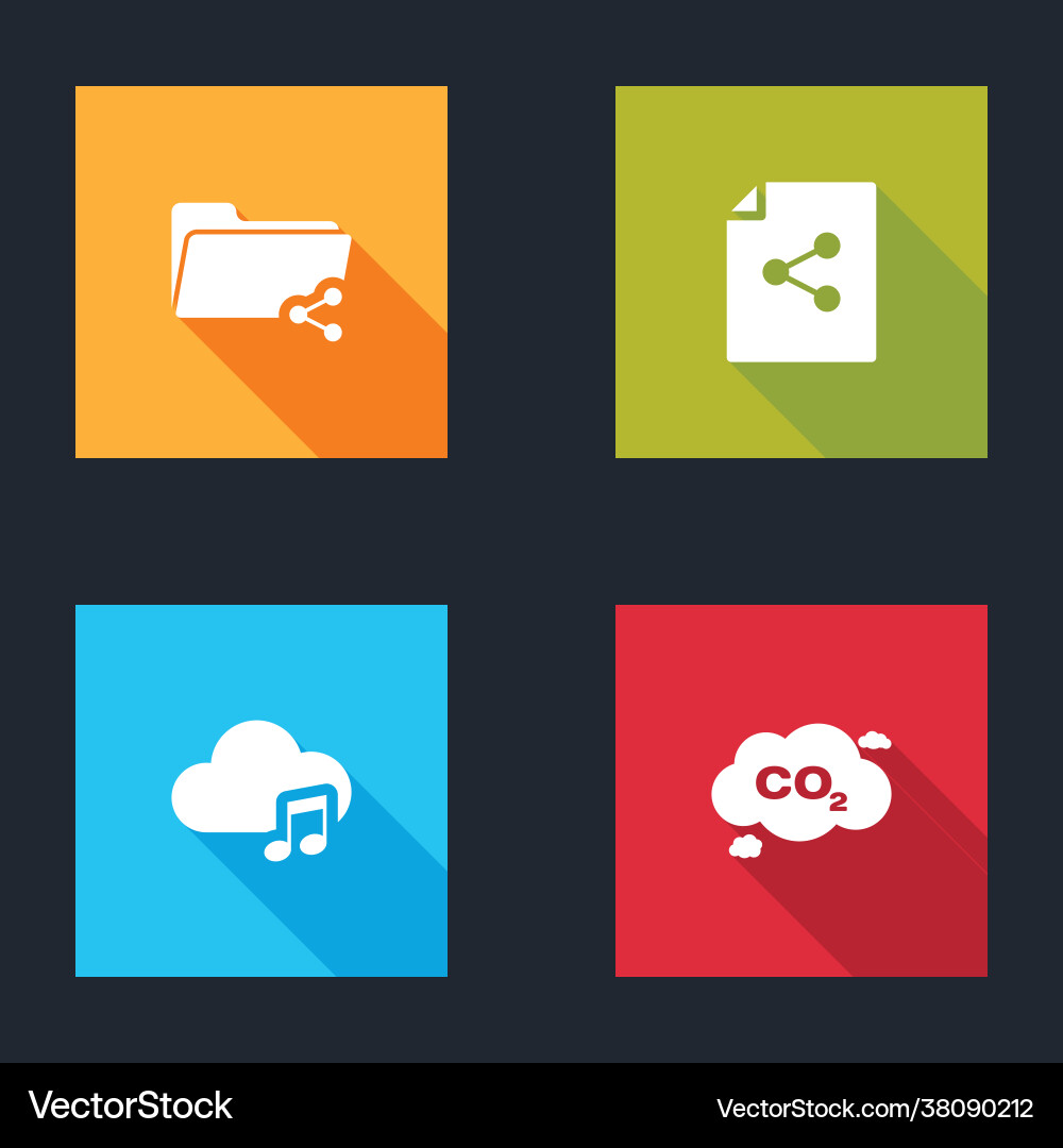 Set share folder file music streaming service Set share folder file music streaming service vector image