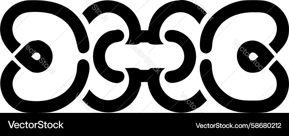 Stylized infinity loop symbol abstract Vector Image