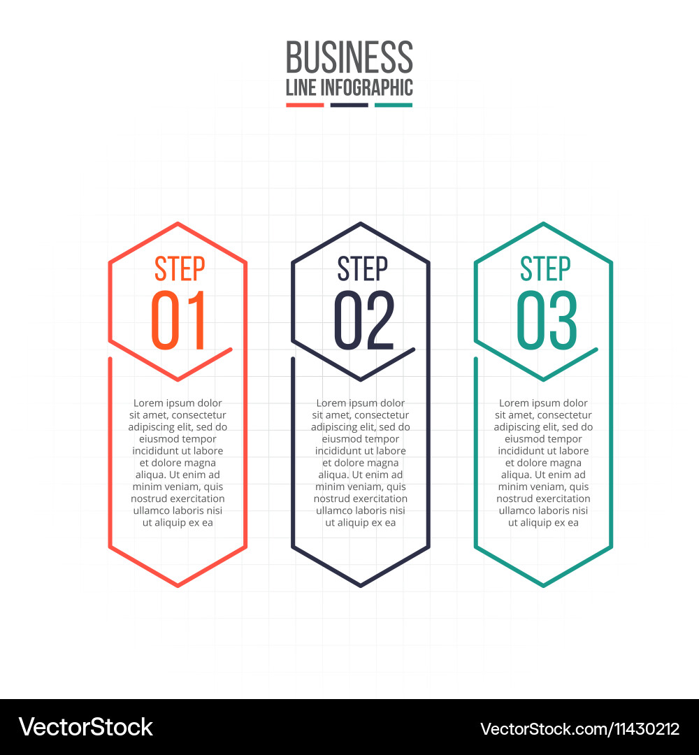 Thin line flat element for infographic Vector Image
