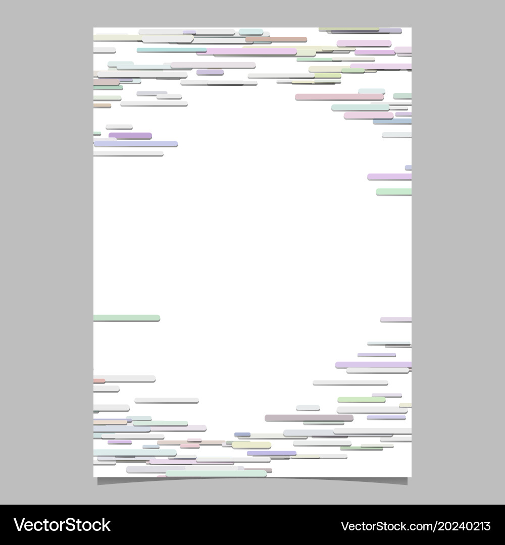 Abstract chaotic horizontal stripe design vector image