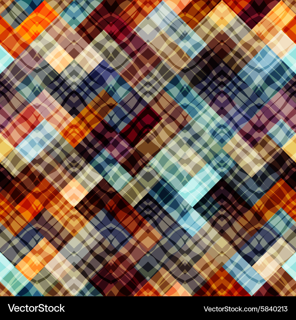 Abstract geometric pattern with wavy lines vector image