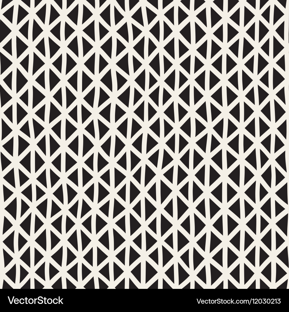 Black Line Lattice Pattern Vector Image