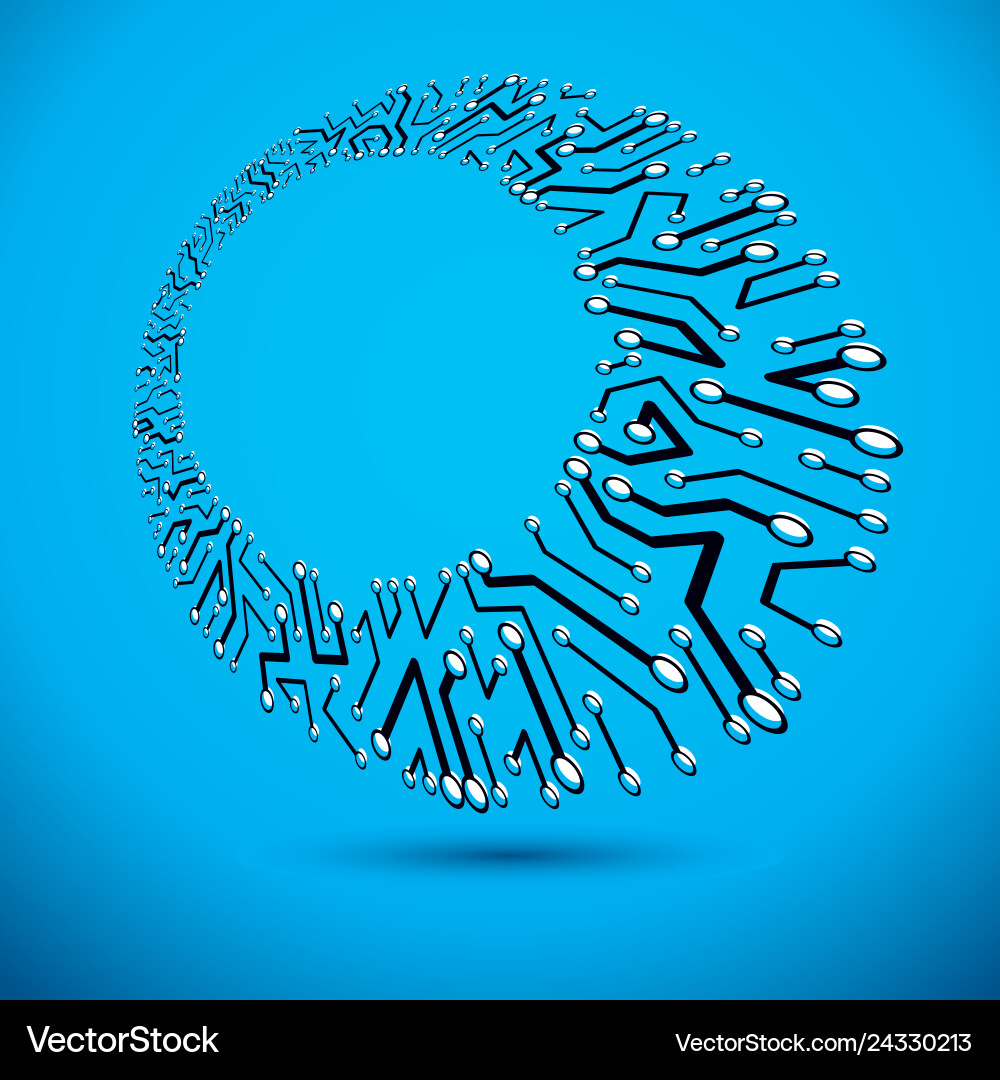 Circuit board digital technologies abstraction Circuit board digital technologies abstraction vector image
