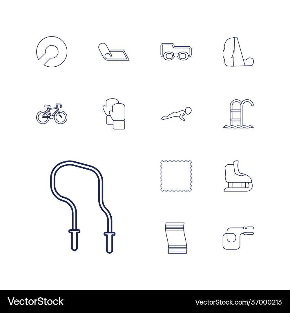 Exercise icons Vector Image