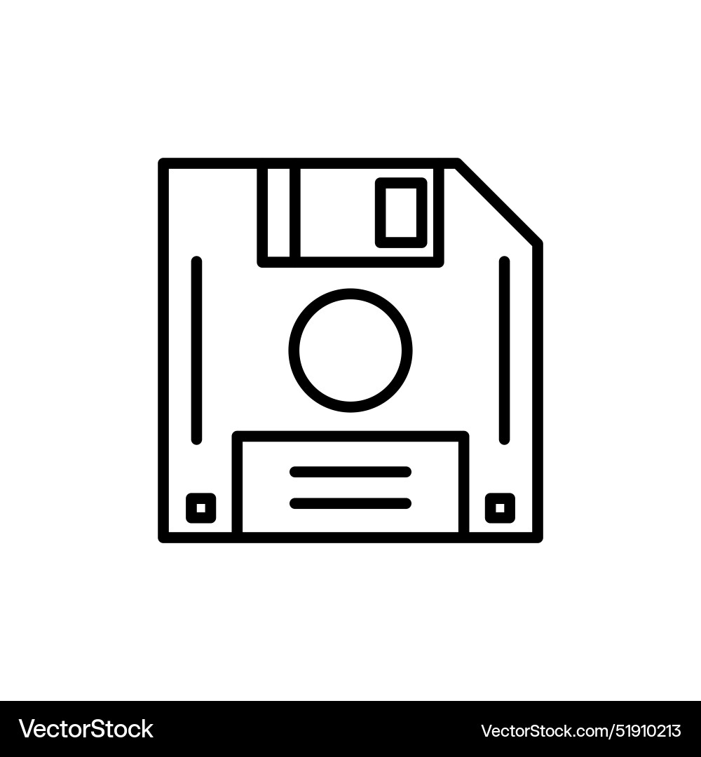 Floppy disk icon perfect for data storage Floppy disk icon perfect for data storage vector image