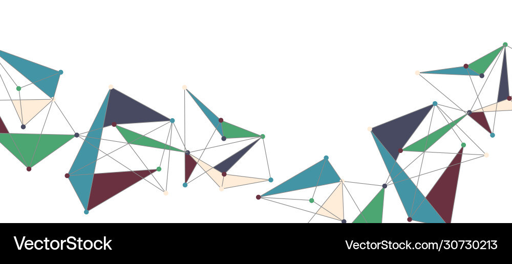 Line points connections triangular technology Line points connections triangular technology Vector Image