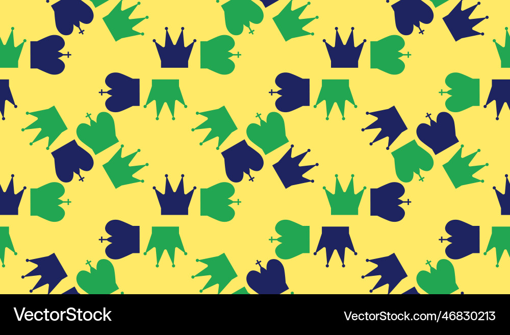 Seamless pattern with chess figures endless Seamless pattern with chess figures endless vector image