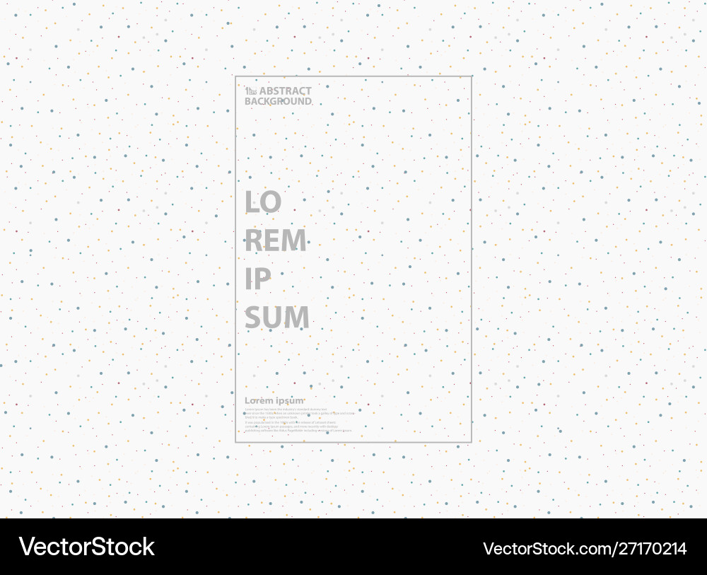 Abstract colorful dots minimal design background Abstract colorful dots minimal design background vector image