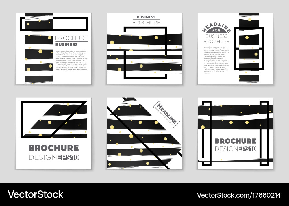 Abstract layout background set for art Vector Image