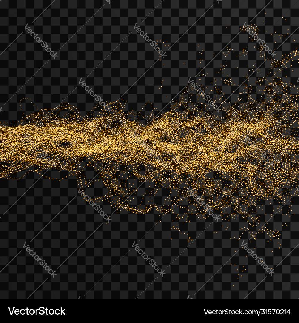 Array with dynamic particles wavy background Array with dynamic particles wavy background vector image